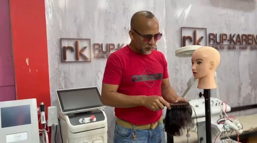 Hair Patch Styling Demonstration